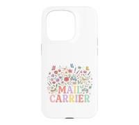 Mail Carrier Floral Postal Worker Appreciation Case for iPhone 15 Pro