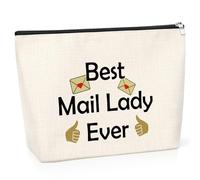 Mail Carrier Gift Cosmetic Bag Mail Carrier Appreciation Thank You Gift Postal Worker Gift for Women Friend Toiletry Bag Christmas Retirement Presents for Mail Lady Makeup Travel Pouch