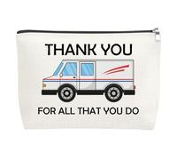 Mail Carrier Gifts Thank You Makeup Bag Appreciation Gift for Mail Carrier Post Office Gift Cosmetic Pouch for Women Postal Worker Birthday Thanksgiving Retirement Gifts Travel Toiletry Bag