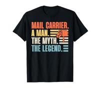 Mail Carrier Man Myth Legend Mailman Funny Postman T-Shirt