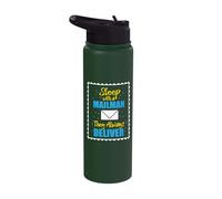Mail Carrier Parcel Delivery Post Man Postal Postman Stainless Steel Insulated Water Bottle