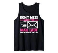 Mail Carrier | Postal Worker | Don't Mess with The Mail Lady Tank Top