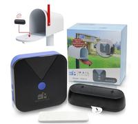 Mail Chime: Mail Alarm - Long Range (500 ft) Wireless Mailbox Alert - LED Light Flashing and Sound Reminders 20 Year Proven Brand