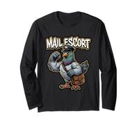 Mail Escort Pigeon Postal Worker Mail Carrier Long Sleeve T-Shirt