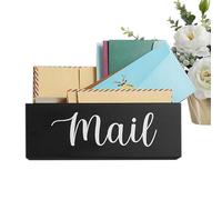Mail Holder - 11x4 Inch Wooden Mail Organizer, Entryway Display Solution | Letter Storage Solution with Adjustable Dividers, Letter Rack for Home, Office,