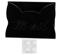 Mail Holder Countertop,Acrylic Cat Shape Envelope Holder | Display Envelope Stand Postcard Sorter for Paper Document Counter Home School Bill Studio