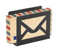 Mail Holder Cut-Out Metal Letter Holder Worktop Organiser Mail Lettering Stand for Home Office School Documents Bill, Letter Holder for Desk, Desk Mail Organiser