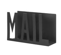 Mail Holder - Desktop Metal Cutout Organizer Rack, Open Design Storage, Large Capacity | Document For Office Home School Paper Files Letters Bills Homework Tabletop Organization Easy Access
