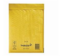 Mail Lite Gold Padded Mailing Bags, Size D/1, Gold, 181mm X 273mm, Box of 100