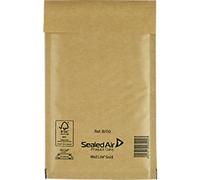 Mail Lite Mailing Bag B/00 Gold Plain 120 (W) x 210 (H) mm Peel and Seal Pack of 100