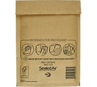Mail Lite Mailing Bag C/0 Gold Plain 150 (W) x 210 (H) mm Peel and Seal Pack of 100