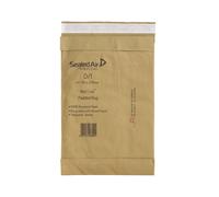 Mail Lite Padded Postal Bag Size D/1 181x273mm Brown (100 Pack) 100943477