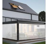 MAIL MORE Clear Tarpaulin - Heavy Duty, Waterproof PVC Rain Cover (1.8 x 1.8M 6ft x 6ft)