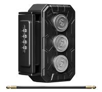 MAILADA Magnetic Key Holder, Black Combination Lock Box with 3xN52 Strong Magnets, Fits Most Keys, Weatherproof & Rust-Resistant, Secure Key Storage for Vehicles, Homes, Outdoor Equipment