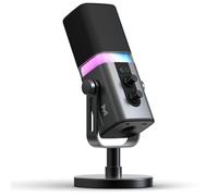 MAILANGSHI 192KHz/32bit Dynamic Podcast Microphone for PC, USB & XLR Mic with RGB Lighting, Desktop Stand, Mute Button, All-Metal Body, Gain & Volume Control, Gaming Microphone for Livestreaming