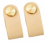 Mailbox， Cabinet Handle Knobs,Leather Handle, 2 pcs Modern Style Furniture Wardrobe Drawer Door Handles Cabinet Knobs, Leather Door Knobs Dresser Drawer Pulls Furniture Handle Hardware(Light Khaki)