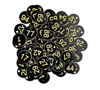 Mailbox Codingdentification Tag,500pcs 1~500 Key Hand Cards Number Tags Engraved Labels Cabinet Coding Storage Organizer for Hotel Gym(1 500 Black Yellow)