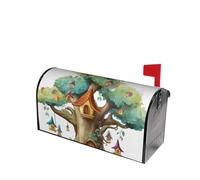 Mailbox Cover 21x18 in Magnetic Mail Box Wraps Decorative Cute Fairy Tree Post Letter Box Cover for Garden Yard Outdoor Decorations