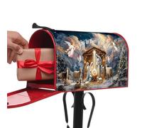 Mailbox Cover | Standard Size Jesus Birth | Magnet Mailbox Covers Christmas Birthday | for Farmhouse Suburban Yard Apartment Curb Side Neighborhood