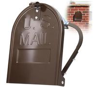 Mailbox Door Replacement Brick Mailbox Door,8 Inch (Width) by 10 Inch (Height) Snap-in Replacement Mail Box Door for Brick Standard Curbside Mailboxes