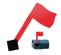 Mailbox Flag Replacement - Acrylic 6.93x3.46x0.39 inch 25g | Acrylic Exterior Red Mailbox Hardware Notice | Home Letter Wall Door Post Mount House Farm in ma