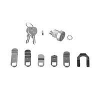 Mailbox Lock Replacement, Zinc Alloy Wardrobe Lock Kit for L-1172C with 2 Keys, Secure Silver Cylinder Set