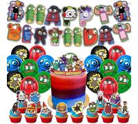 Mailbox Man Balloon set,Cartoon Repo Balloon Decorations,Repo Man Birthday Party Decoration Supplies Banner Cake Flags Balloon Set,Children's Party Decoration Supplies 30pcs