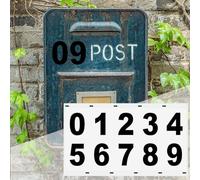 Mailbox Number Stickers | Waterproof Reflective Sticky Numbers for Outside - Address Sign Decals for Homeowners Apartment Landlords Residential Commercial Buildings Property Managers Business Outdoor