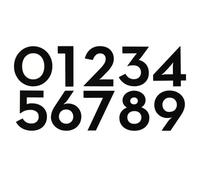 Mailbox Numbers 3 Inch - Modern House Numbers for Outside, Outdoor Address Numbers, Making them More Personalized and Recognizable, are Applicable for Mailboxes, Cars, Door, Window, Sign(4,Black)
