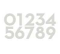 Mailbox Numbers 3 Inch - Modern House Numbers for Outside, Outdoor Address Numbers, Making them More Personalized and Recognizable, are Applicable for Mailboxes, Cars, Door, Window, Sign(5,Silver)