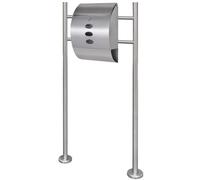 Mailbox on Stand Stainless Steel