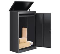 Mailbox, Parcel Box for Outdoors, Parcel Letter Box with Combination Lock, Automotive Steel, Powder-Coated Parcel Box, Parcel Letter Box with Waterproof & Debris-proof Function (53 x 42 x 130 cm)
