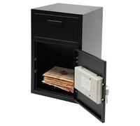 Mailbox, Secure Mailbox, Burglar Proof Mailboxs, 35.2 × 35.2 × 55 cm, Including Security Lock and Key, Suitable for Storing Cash, Documents and Cheques.