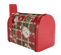 Mailbox Shaped Iron Tinplate Packing Box for Christmas Candy Storage | Green Party Decoration Box, Creative Simple Generous Style, Suitable for Food and Candy