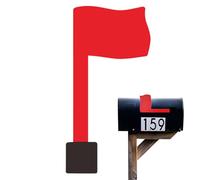 Mailbox Signal, Mailbox Flag, Replacement Rust-Proof Alert, Easy-To-Install Kit, Adhesive Mount, Flags Stick For Outdoor Indicator Mail Delivery, 6.93x3.46x0.39 Inches