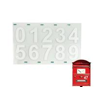 Mailbox Stickers with Numbers - 5CM Waterproof Reflective Home Address Stickers Self Adhesive Number Labels Weatherproof Outdoor Signage | Improve Visibility