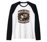 Mailbox Whisperer Postal Worker Mail Carrier Raglan Baseball Tee