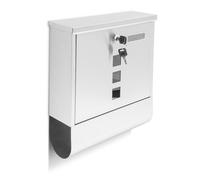 Mailbox with newspaper compartment Secure Letterbox Weatherproof A4 Compatible