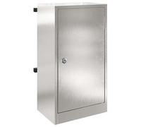 Mailbox with Storage with Door with Lock Weathering Steel Outdoor Home vidaXL