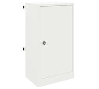 Mailbox with Storage with Door with Lock Weathering Steel Outdoor Home vidaXL