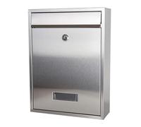 Mailboxes for Outside, Wall-Mounted Mailbox, Stainless Steel, No Water Accumulation at the Bottom, 10×3×14 in