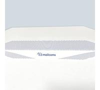 MAILCOMS | 1000 - Pack DL+ White Gummed Windowed Envelopes | 114mm x 235mm, 45mm x 90mm Window, 90gsm | for Folding & Inserting Machines | Compatible with Mailcoms, Pitney Bowes, Neopost.