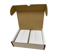 Mailcoms Double Sheet White Labels - Super Strong Adhesive - Compatible with Pitney Bowes DM100i, DM125i & P720 Franking Machine - Pack of 500 & 1000 (1000)
