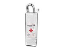 Mailcoms | Emergency Alcohol Bottle Bag | Funny Wine Bottle Bag | Joke Christmas & Birthday Gift | Gag Gift for Wine Lovers | Novelty Alcohol Present (Style 2)