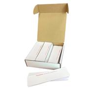 Mailcoms Extra Long Individual Cut White Labels for FP Mailing Postbase Series Franking Machine - Pack of 200, 500, 1000 (500)