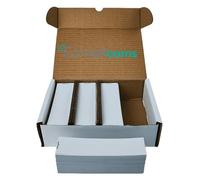 Mailcoms Individual Cut White Labels - Super Strong Adhesive - Compatible with Neopost/Quadient iX-5 Series Franking Machine - Pack of 1000 (147 x 40, millimeters)