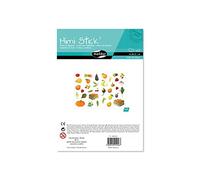 Maildor AE016O - Mimi'Stick STICKERS - Bumper Pack of 12 sheets - Dimensions: 21 cm x 16 cm - FRUITS AND VEGETABLES DESIGN (Approx. 408 stickers Included)