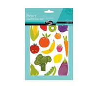 Maildor - Ref AE030O - Baby Stickers (Pack of 6 Sheets) - 21 x 14.8cm - Fruits & Vegetables Designs - 87 Stickers Total, Brightly Coloured, Suitable for Children Aged 2+