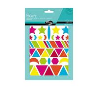 Maildor AE040O -STICKERS Baby - Pack of 6 sheets 14.8 x 21 cm - From 2 years - VIVIOUS GEOMETRICS DESIGNS(282 stickers) - Suitable for Educational Use