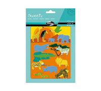 Maildor AE131O - STICKERS Sweety - 2 sheets - Dimensions: 14,8x21 cm - FELT Stickers - SAVANAH (28 stickers) - Children's Creative and Leisure Activity - DIY